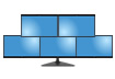 Five Pyramid 24 Monitor Array
